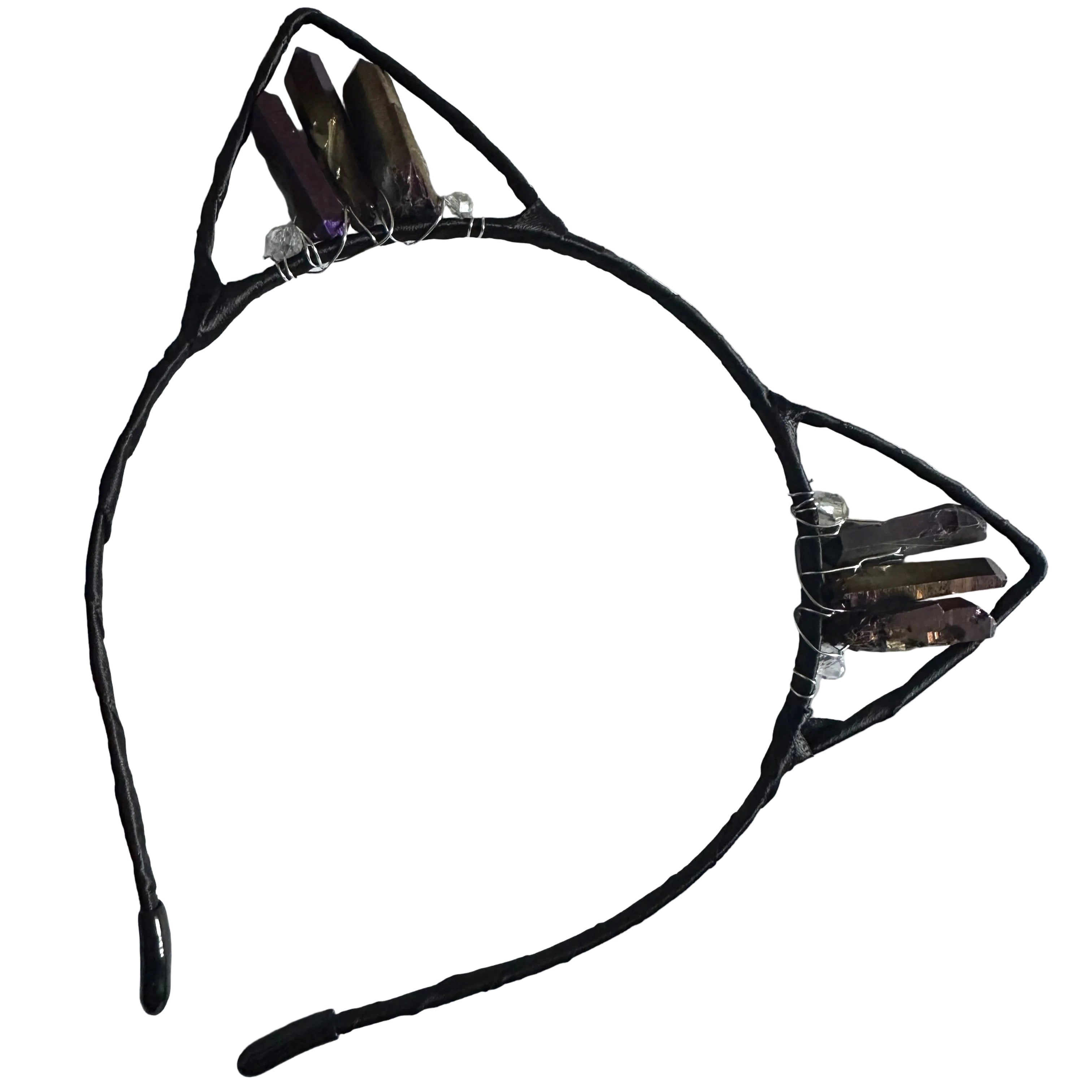 Purple Gold Cat Ears