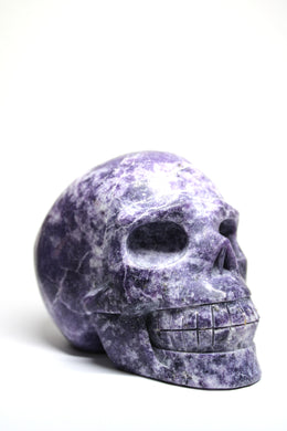 Lepidolite Skull 1