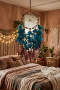 Brown Light Up Turquoise Dreamcatcher
