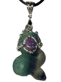 Custom Fluorite Snake Pendant