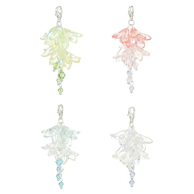 Acrylic Flower Clip on set of 4