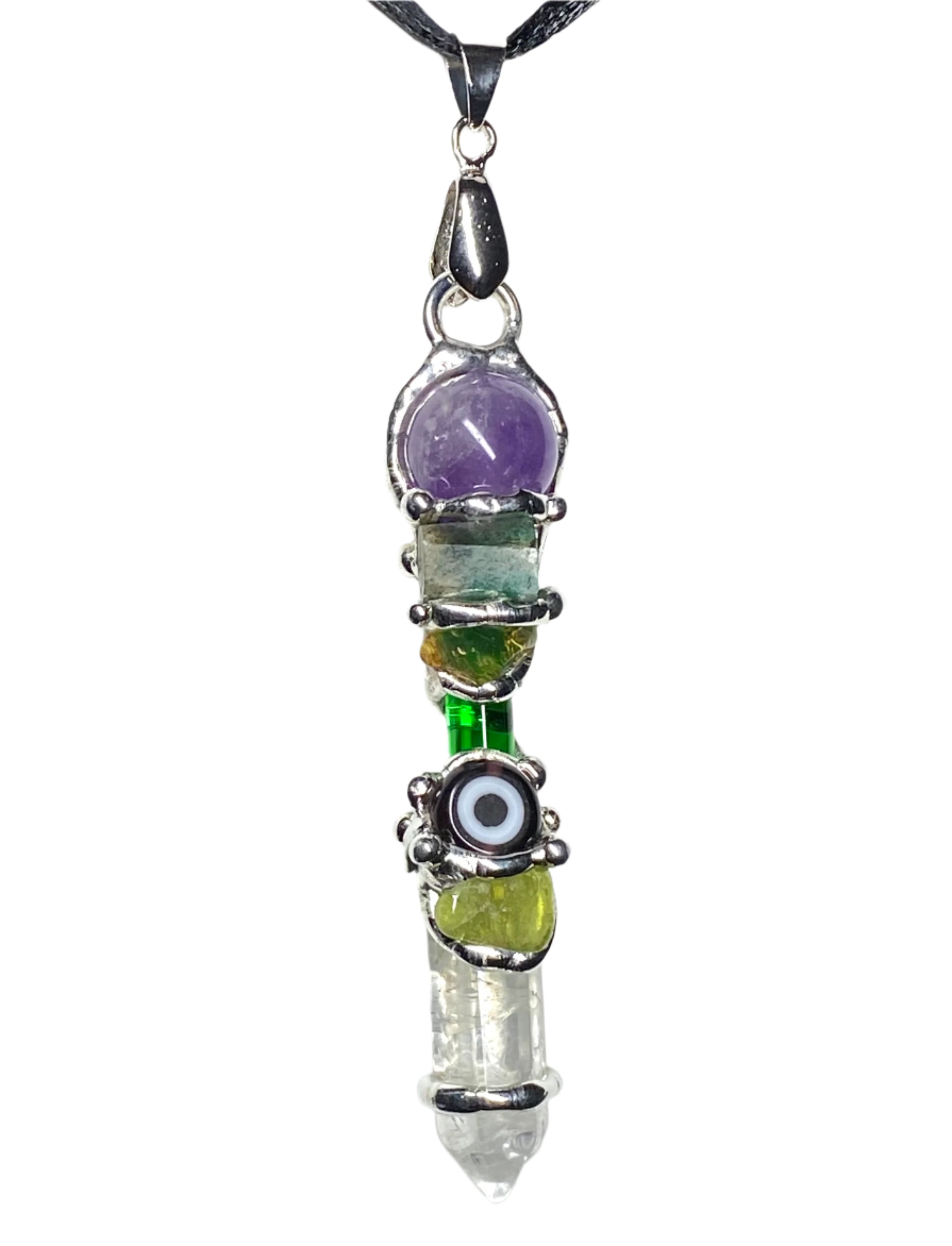 Prosperity Evil Eye Baby Wand Pendant