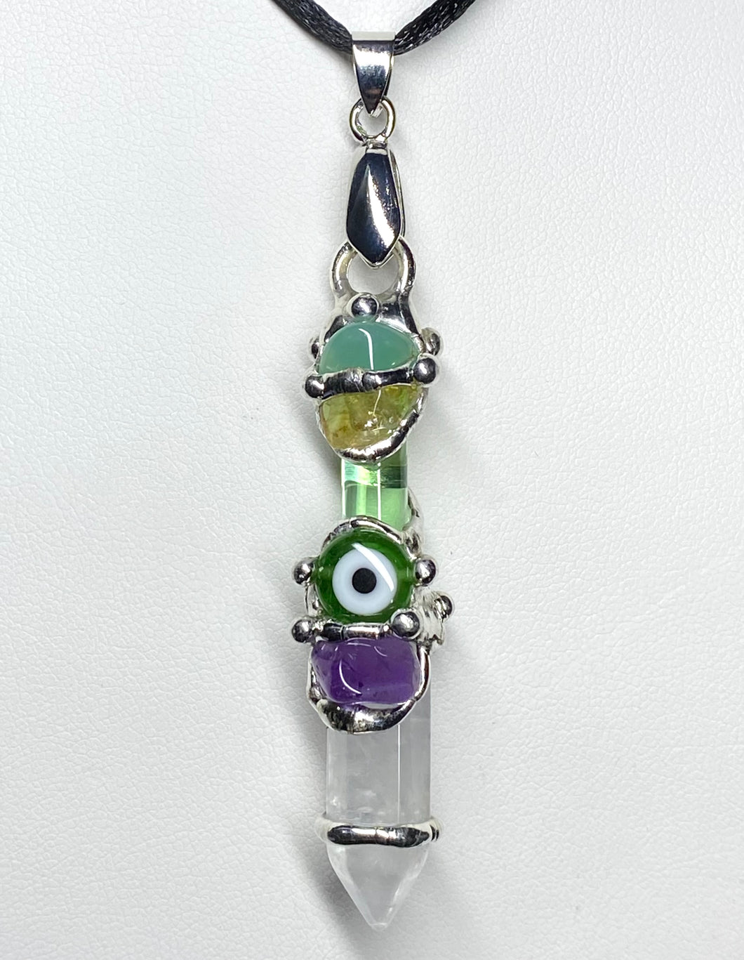 Well Being Evil Eye Baby Wand Pendant