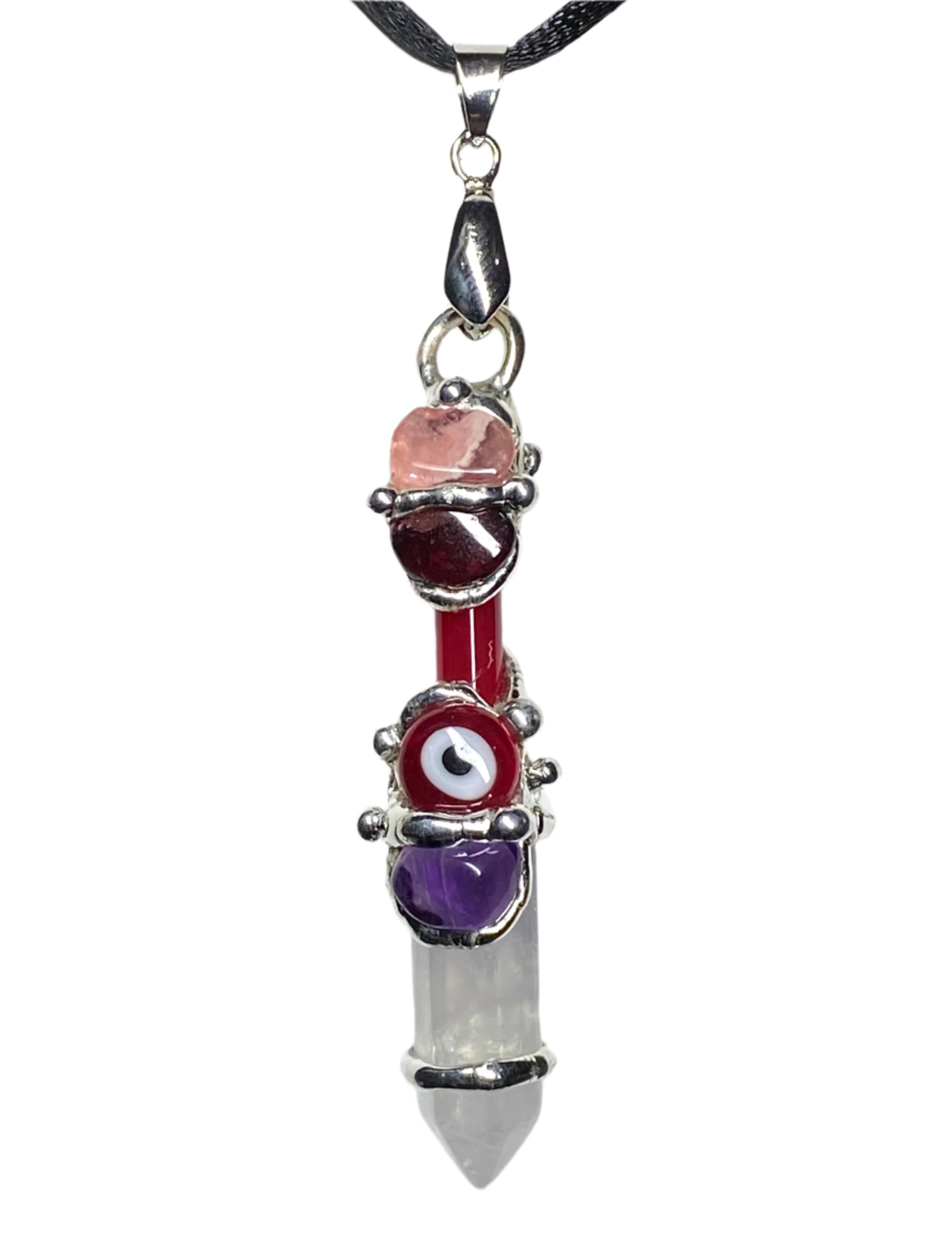 Courage Evil Eye Baby Wand Pendant