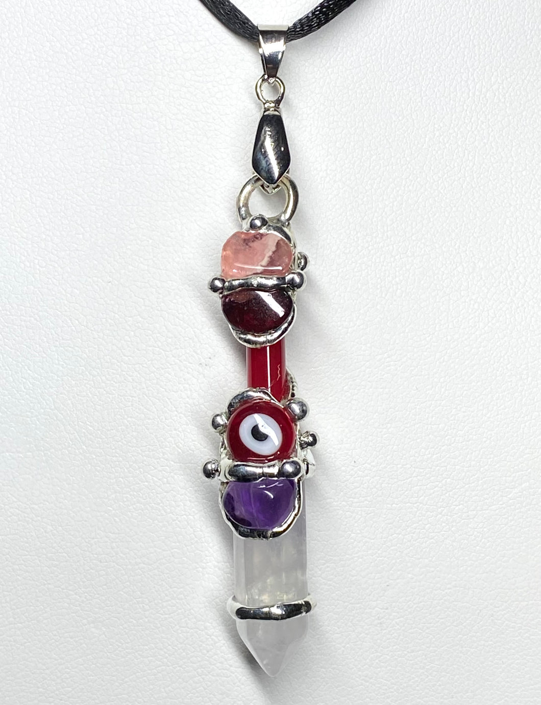 Courage Evil Eye Baby Wand Pendant