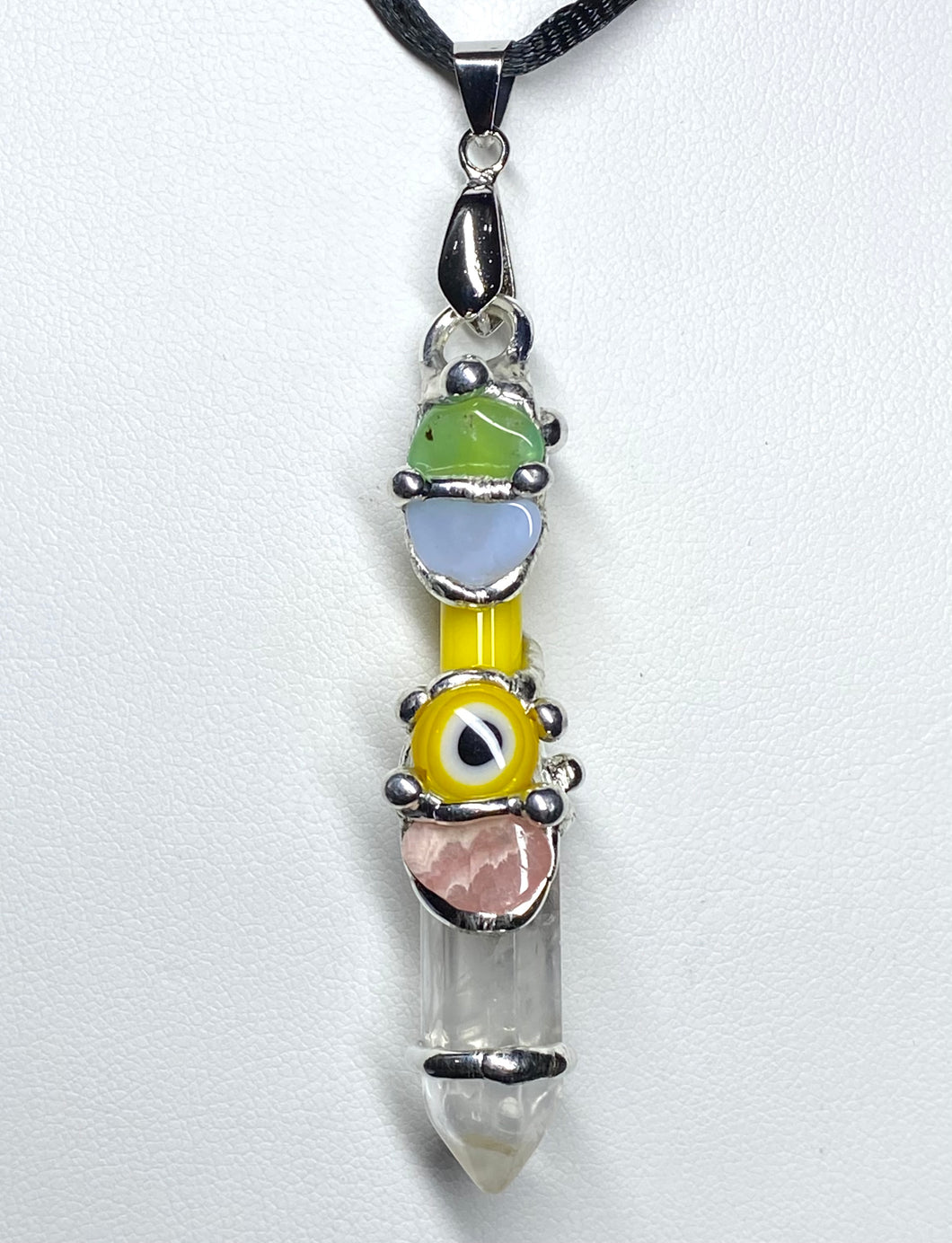 Happiness Evil Eye Baby Wand Pendant