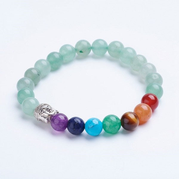 Aventurine Buddha Chakra Bracelet