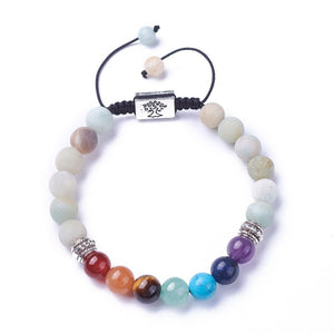 Amazonite Adjustable cord Chakra Bracelet