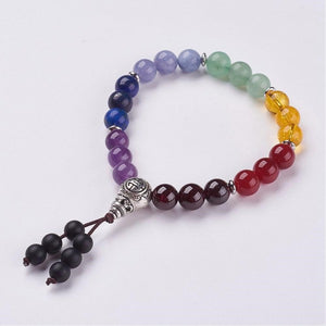 Chakra Bracelet w/black beads