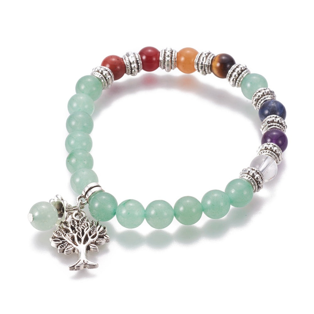Aventurine Tree Chakra Bracelet