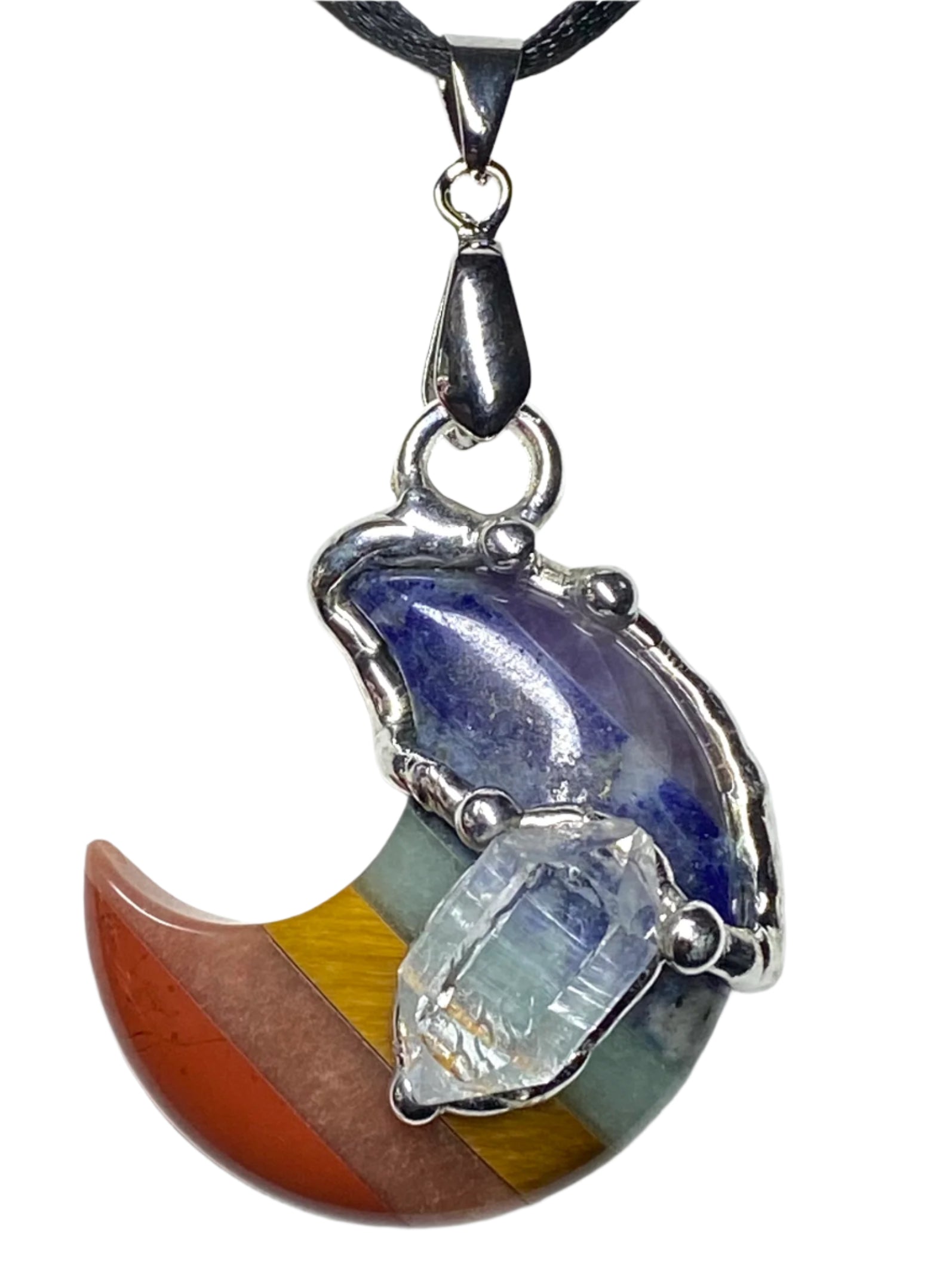 Chakra Moon Pendant