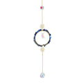 Gemstone Chip with Crystal Moon Suncatcher - Lapis