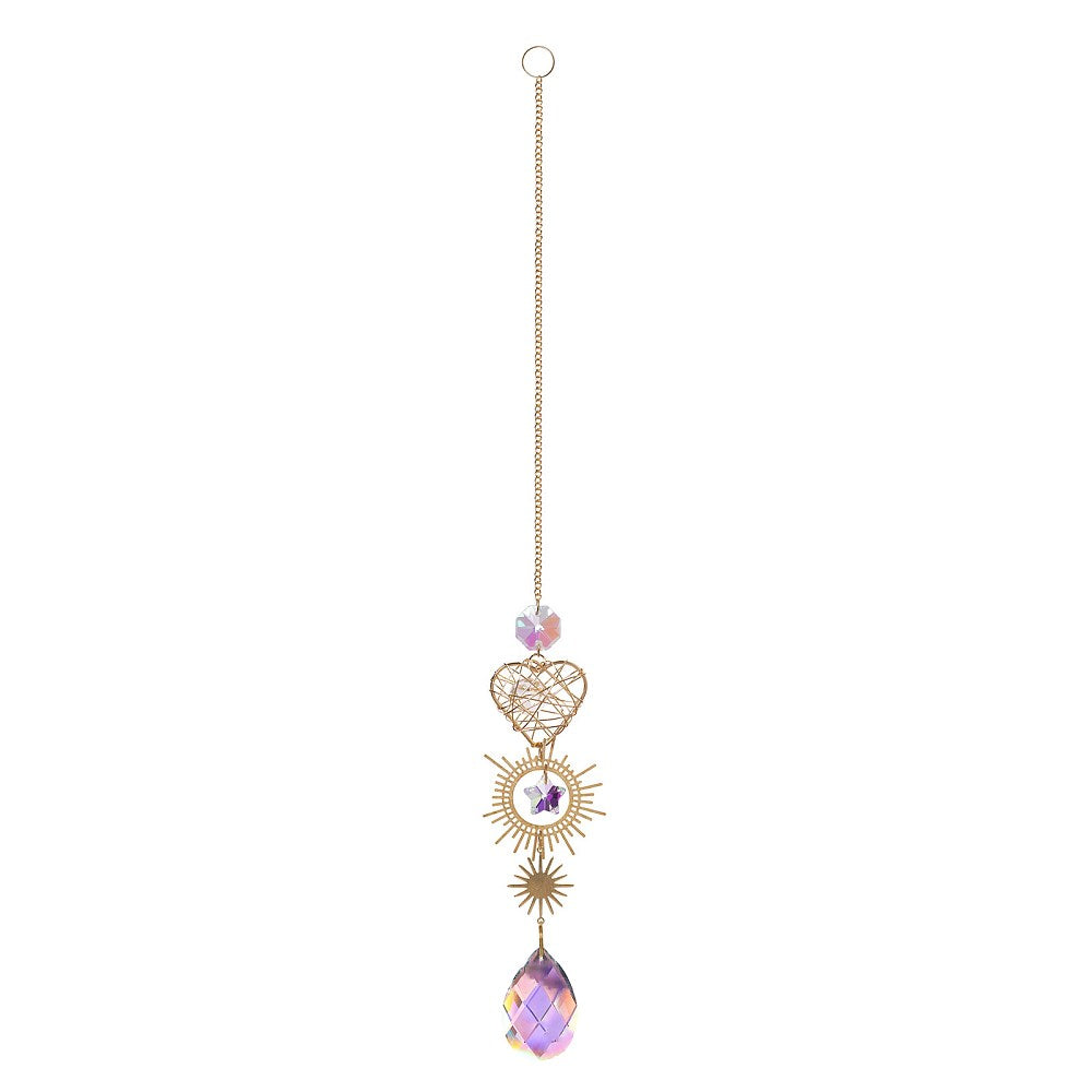 Clear Celestial Heart Suncatcher 3