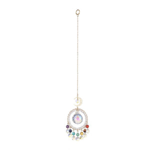 Chakra Clear Circle Suncatcher