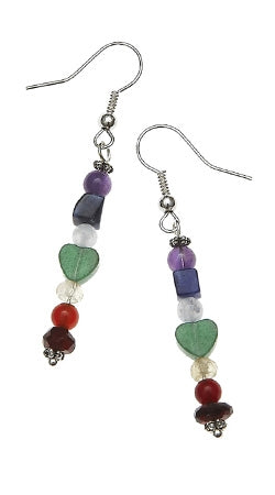Chakra Single Dangle Earrings