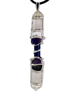 Violet Flame Baby Wand Pendant