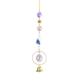 Blue and Clear Bell Suncatcher
