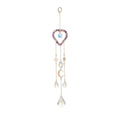 Amethyst Heart Celestial Suncatcher