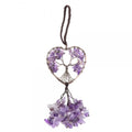 Amethyst Tree Heart Decoration