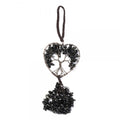 Obsidian Tree Heart Decoration