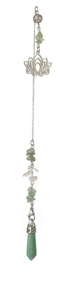 Green Aventurine Lotus Pendulum