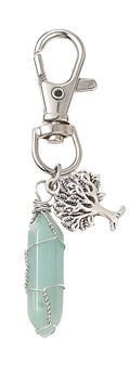 Green Aventurine Wire Wrap Bag Clip