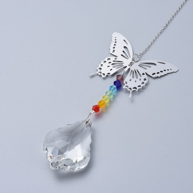Chakra Butterfly Prism Suncatcher