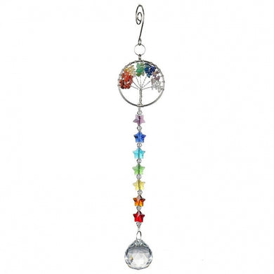 Chakra Gemstone Star Suncatcher