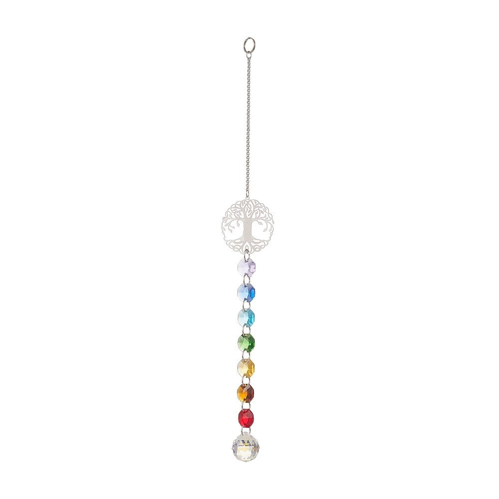 Chakra Tree with ball Suncatcher