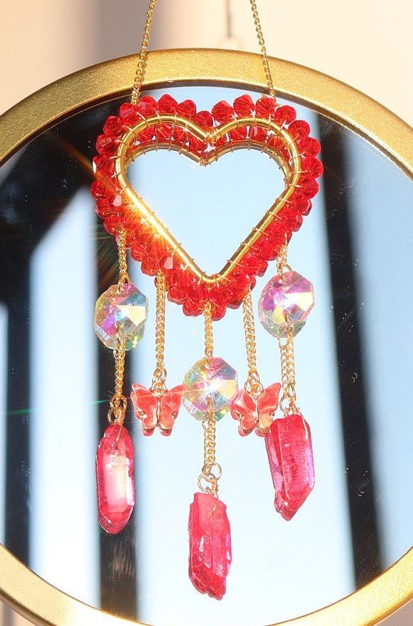 Red Heart Suncatcher