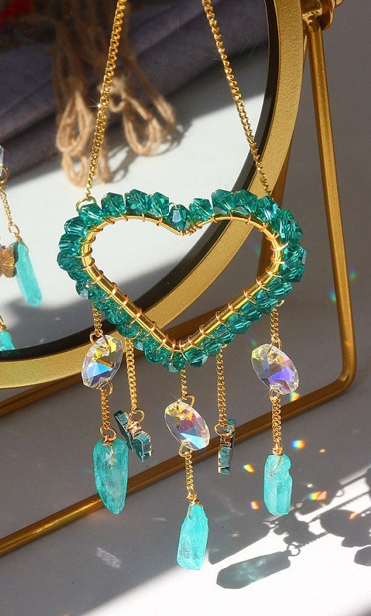 Green Heart Suncatcher