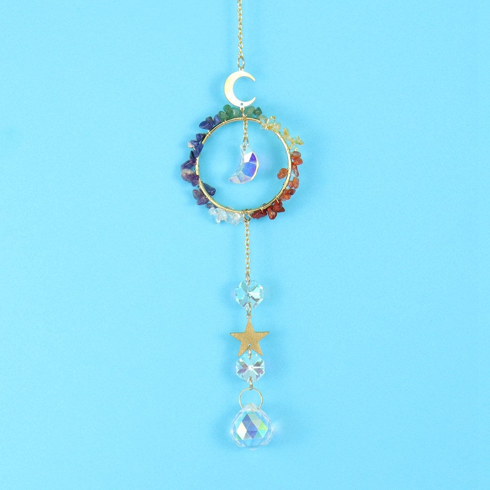 Chakra Circle Star Moon Suncatcher