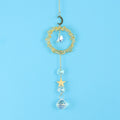 Citrine Circle Star Moon Suncatcher