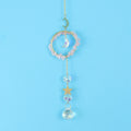 Rose Circle Star Moon Suncatcher