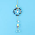 Sodalite Circle Star Moon Suncatcher