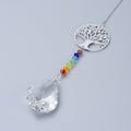 Tree charm with Chakra Beads Prism Suncatcher