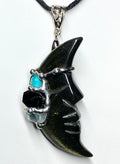 Keep me Safe Large Moon Pendant