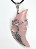 Archangel Chamuel Large Moon Pendant