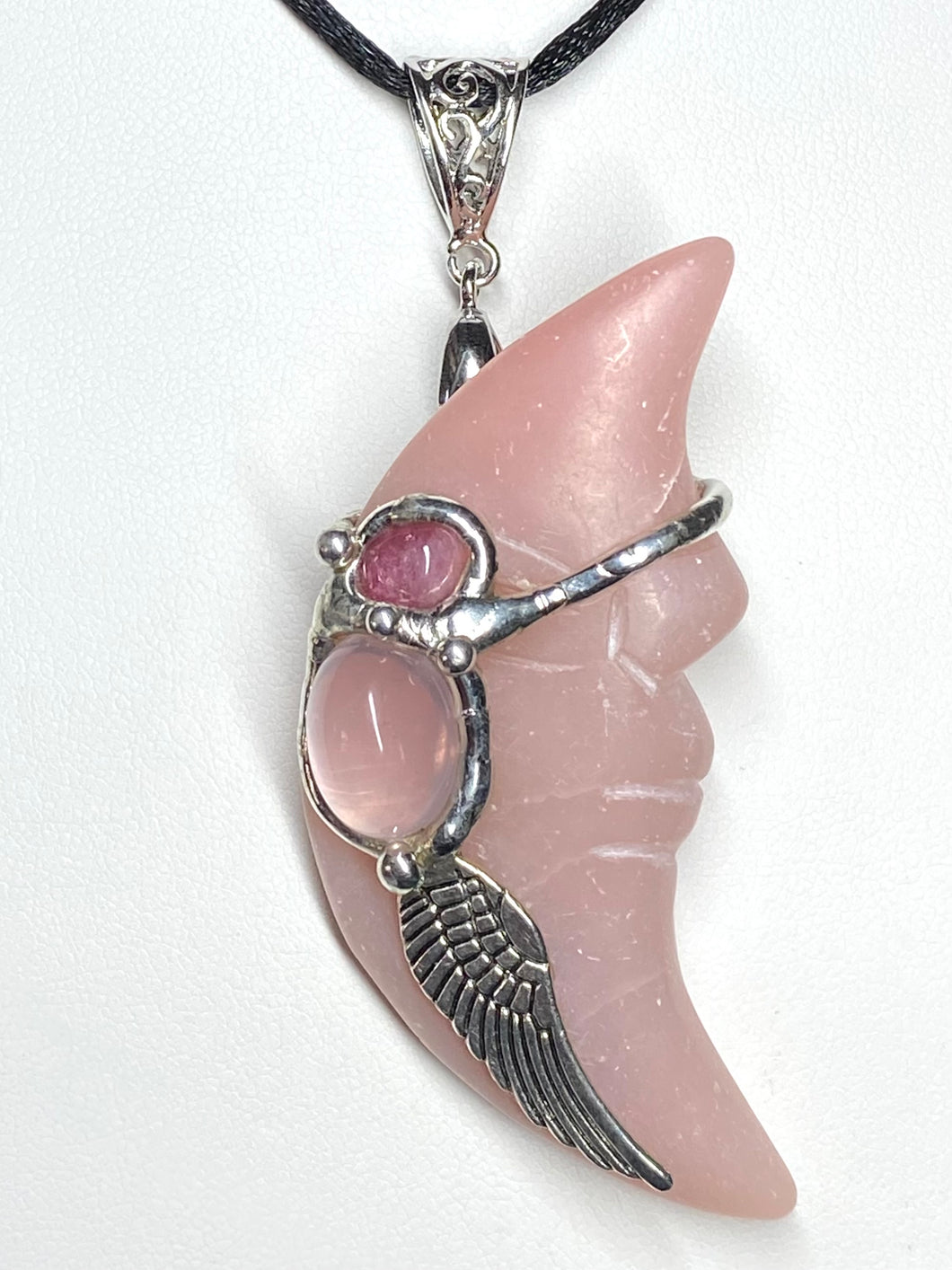 Archangel Chamuel Large Moon Pendant