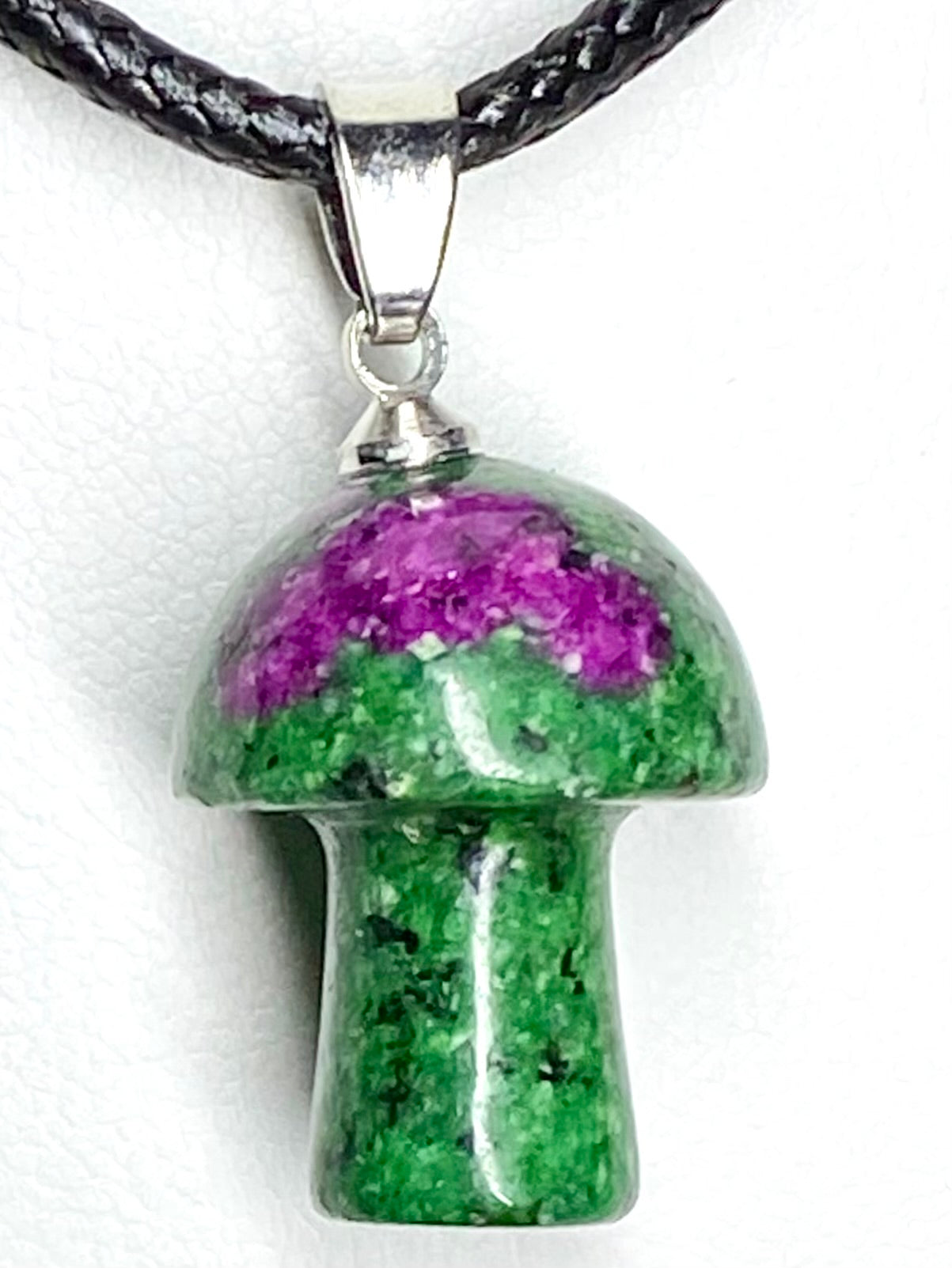 Ruby Zoisite MushroomPendant