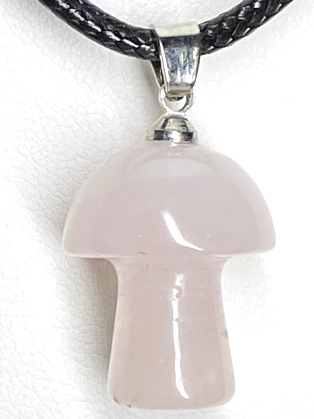 Rose Quartz Mushroom Pendant