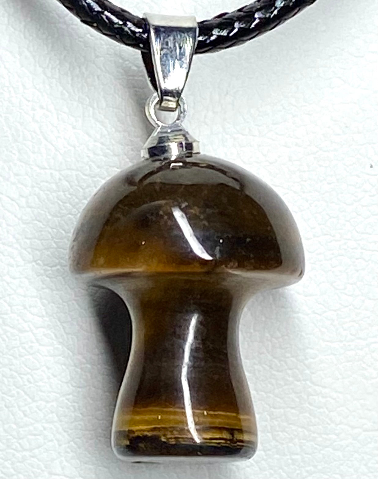Tiger Eye Mushroom Pendant
