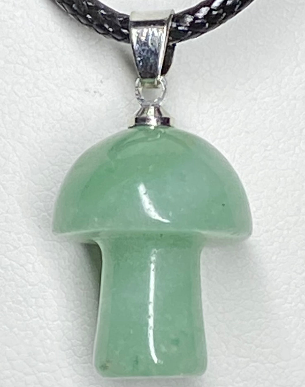 Green Aventurine Mushroom Pendant