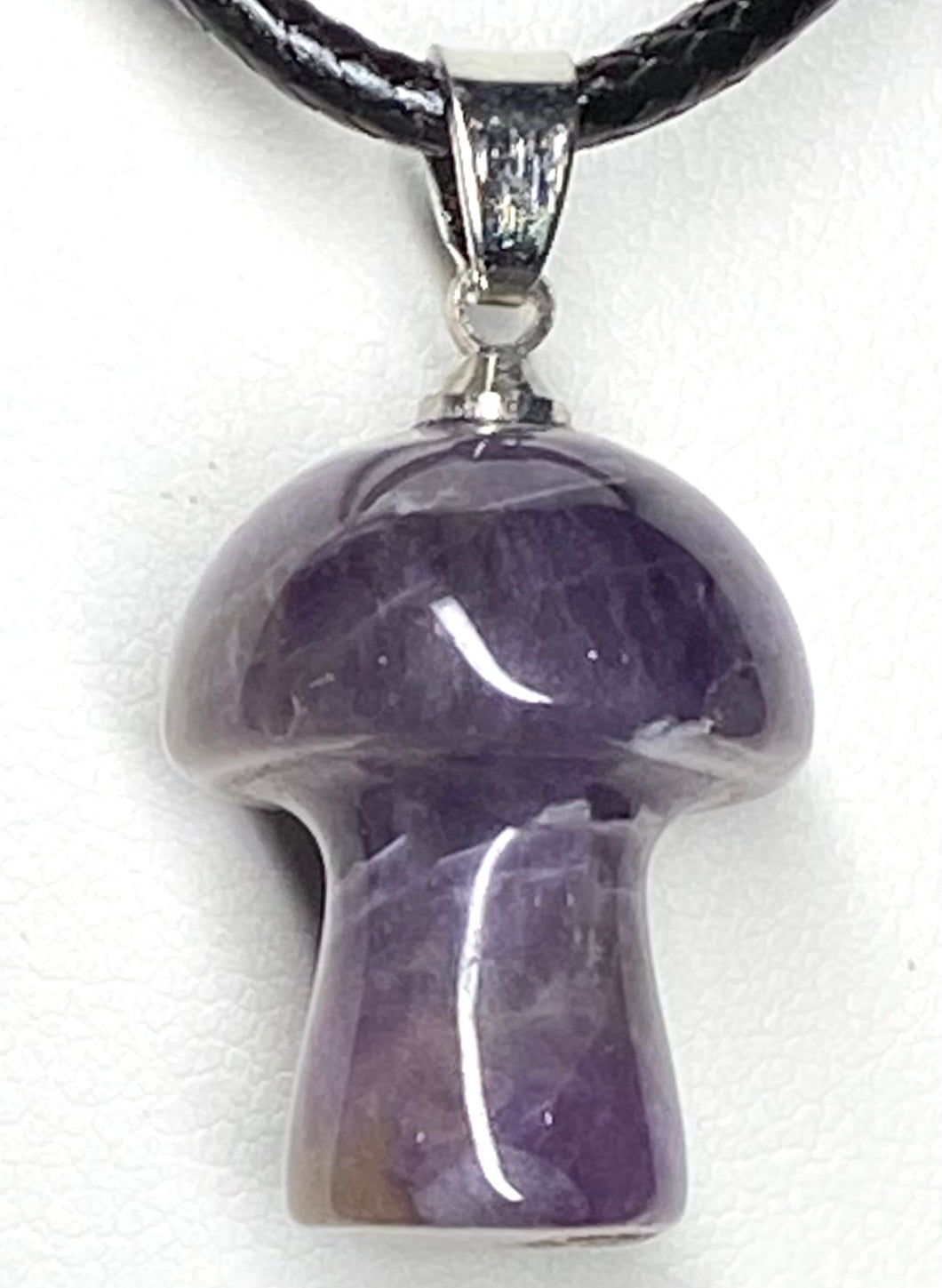 Amethyst Mushroom Pendant