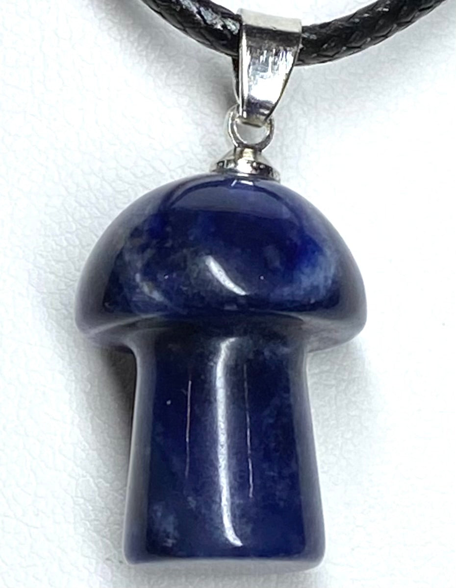 Sodalite Mushroom Pendant