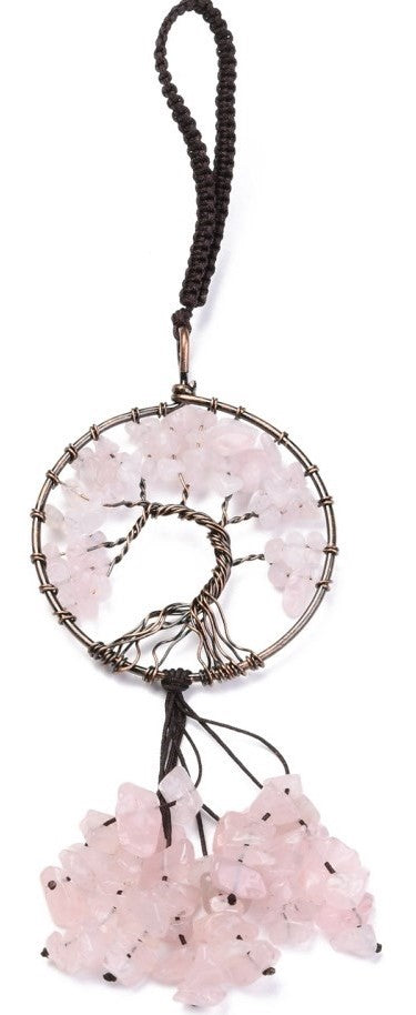 Rose Quartz Tree Decoration