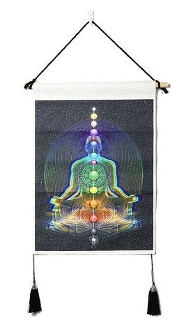 Chakra Cloth Wall Hanging Tapestry Dark Sky