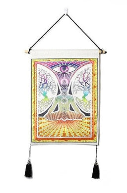 Chakra Cloth Wall Hanging Tapestry Tree