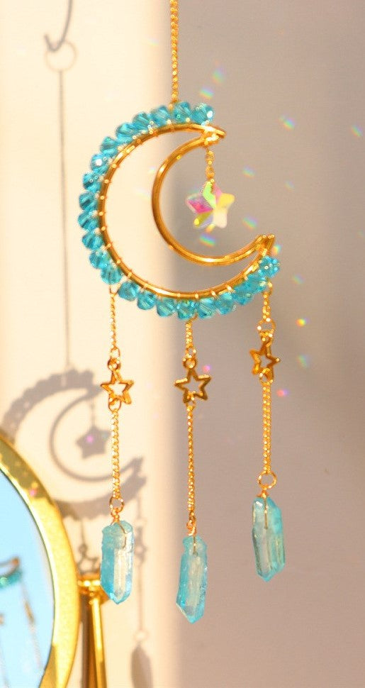 Aqua Moon Star Suncatcher