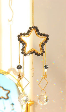 Black Star Mushroom Suncatcher